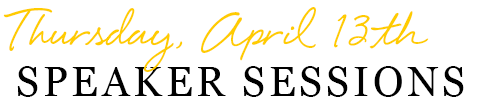 Speaker Sessions - Thursday Speaker Sessions - Thursday